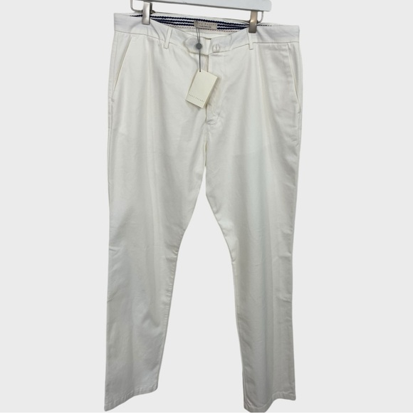 Luca Falconi NWT White Cotton Summer Chinos Size 52 US XL - Picture 9 of 9